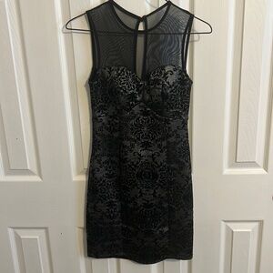 Charlotte Russe Metallic Mesh Dress size XS Like New